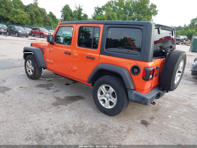 45831621 :رقم المزاد ، 1C4HJXDG1KW659205 vin ، 2019 Jeep Wrangler Unlimited Sport S 4x4 مزاد بيع
