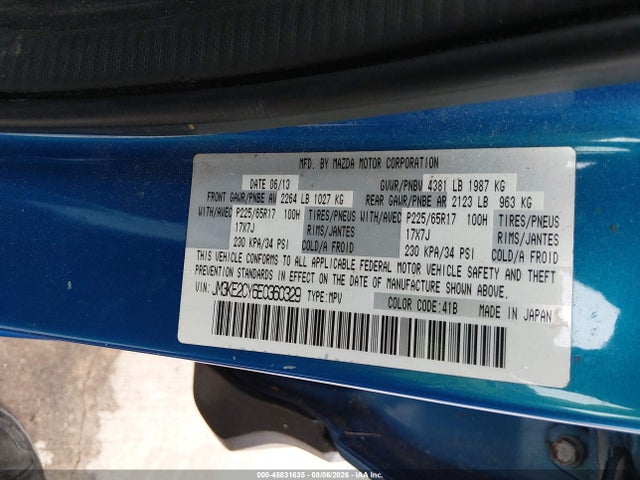 JM3KE2CY6E0360329 Mazda Cx-5 Touring