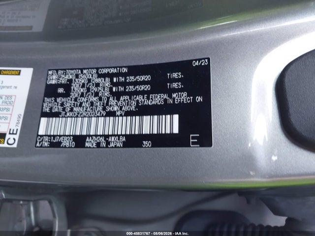 2024 Lexus Nx 450h+ F Sport Handling მანქანა იყიდება აუქციონზე, vin: JTJKKCFZ2R2023479, აუქციონის ნომერი: 45831767