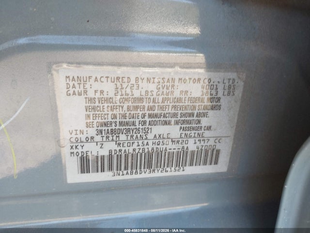 Продаж на аукціоні авто 2024 Nissan Sentra Sr Xtronic Cvt, vin: 3N1AB8DV3RY261521, номер лоту: 45831848