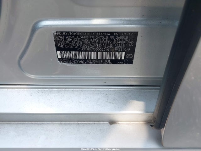 Aukcja sprzedaży 2013 Lexus Gs 350, vin: JTHCE1BL3D5002246, numer aukcji: 45832001