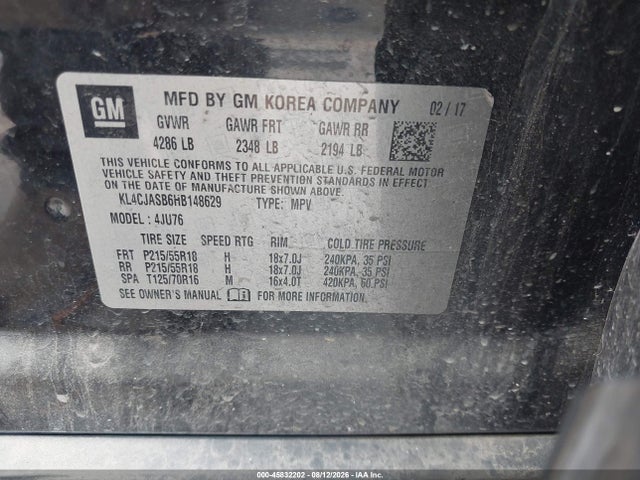 KL4CJASB6HB148629 Buick Encore Preferred