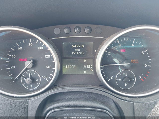 45832309 :رقم المزاد ، 4JGBB8GB8AA559750 vin ، 2010 Mercedes-benz Ml 350 4matic مزاد بيع