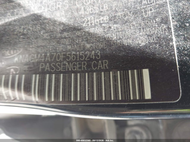 45832365 :رقم المزاد ، KNAGM4A70F5615243 vin ، 2015 Kia Optima Lx مزاد بيع