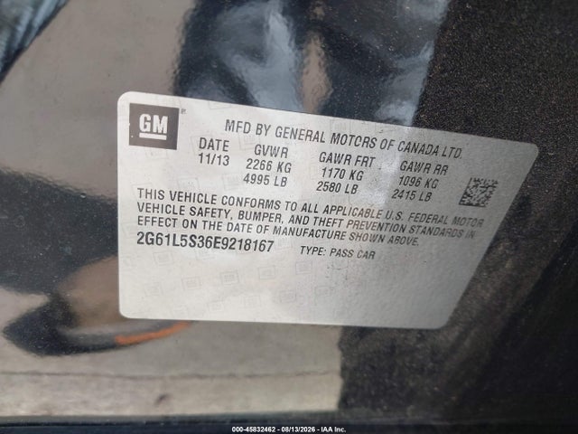 Cadillac Xts Standard 2014 2G61L5S36E9218167 Image 9