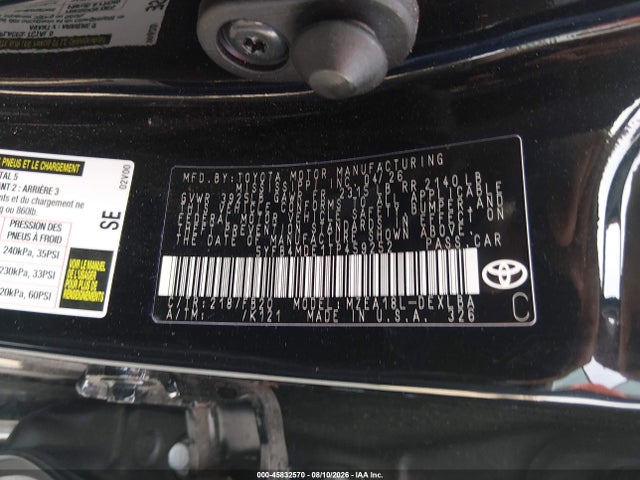 Aukcja sprzedaży 2026 Toyota Corolla Le, vin: 5YFB4MDE1TP459252, numer aukcji: 45832570