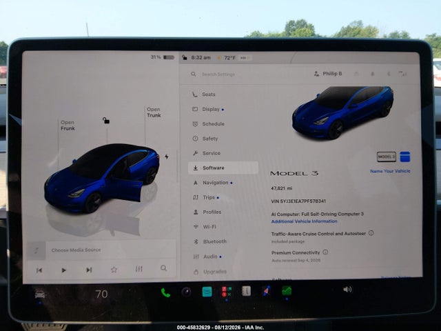 Aukcja sprzedaży 2023 Tesla Model 3 Rear-wheel Drive, vin: 5YJ3E1EA7PF578341, numer aukcji: 45832629