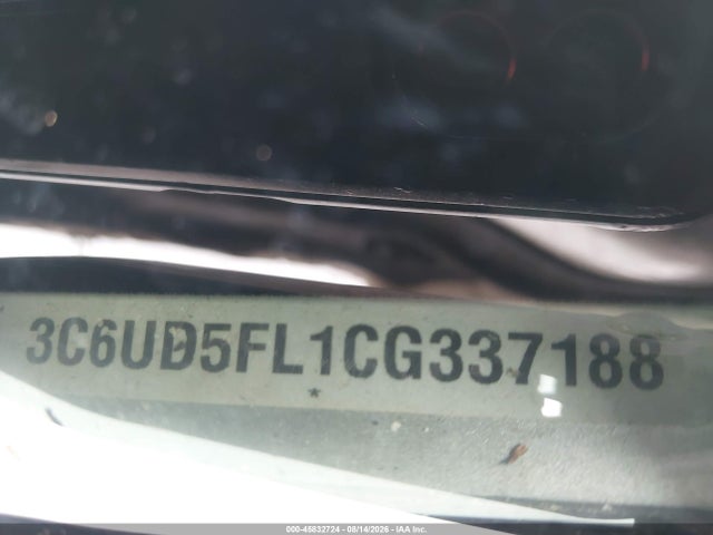 Продаж на аукціоні авто 2012 Ram 2500 Laramie, vin: 3C6UD5FL1CG337188, номер лоту: 45832724