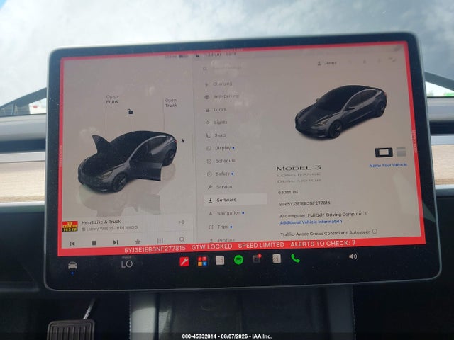 Tesla Model 3 Long Range Dual Motor All-wheel Drive 2022 5YJ3E1EB3NF277815 Image 19
