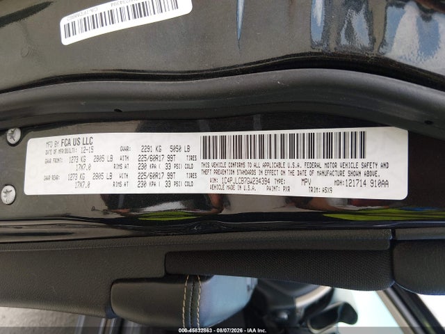 Jeep Cherokee Latitude 2016 1C4PJLCB7GW234394 Image 9