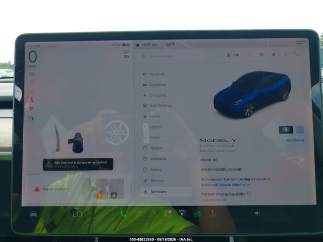 Продажа на аукционе авто 2020 Tesla Model Y Long Range Dual Motor All-wheel Drive, vin: 5YJYGDEE1LF044461, номер лота: 45832989
