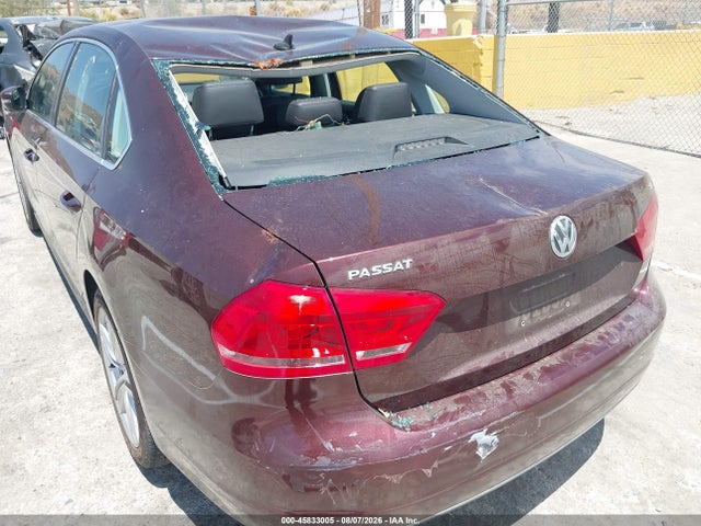 45833005 :رقم المزاد ، 1VWBP7A3XEC004145 vin ، 2014 Volkswagen Passat 2.5l Se مزاد بيع