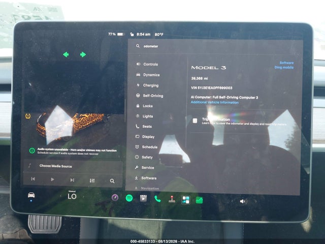 Продажа на аукционе авто 2023 Tesla Model 3 Rear-wheel Drive, vin: 5YJ3E1EA0PF699003, номер лота: 45833133