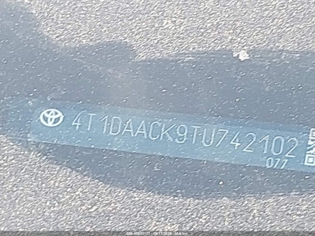 Auction sale of the 2026 Toyota Camry Le, vin: 4T1DAACK9TU742102, lot number: 45833177
