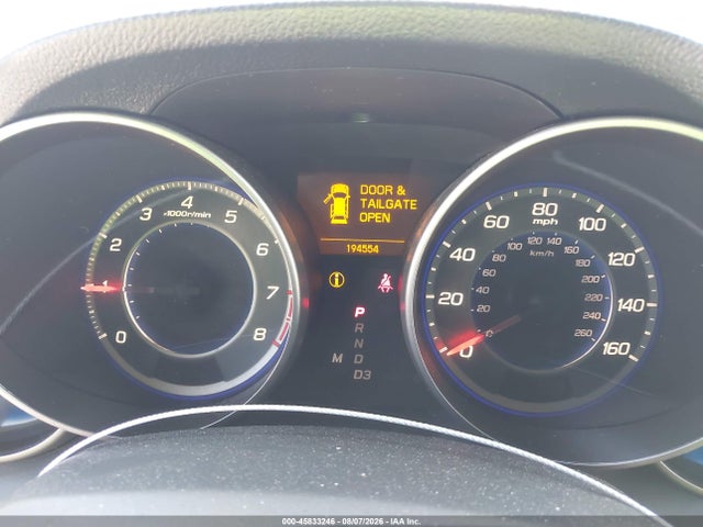 45833246 :رقم المزاد ، 2HNYD28859H516435 vin ، 2009 Acura Mdx Sport Package مزاد بيع