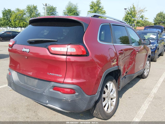 45833257 :رقم المزاد ، 1C4PJLDB4HW516881 vin ، 2017 Jeep Cherokee Limited مزاد بيع