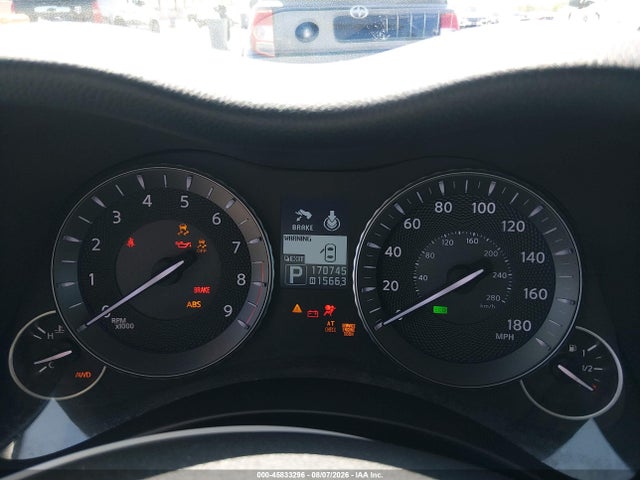 Продажа на аукционе авто 2011 Infiniti M37x, vin: JN1BY1AR9BM376747, номер лота: 45833296
