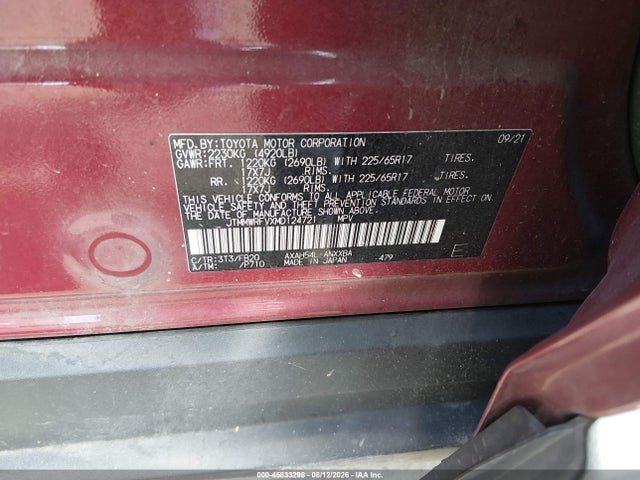 JTMMWRFVXMD124721 Toyota Rav4 Hybrid Le
