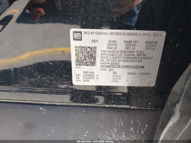 Продажа на аукционе авто 2024 Chevrolet Blazer Ev Eawd Rs, vin: 3GNKDCRJ1RS152246, номер лота: 45833365
