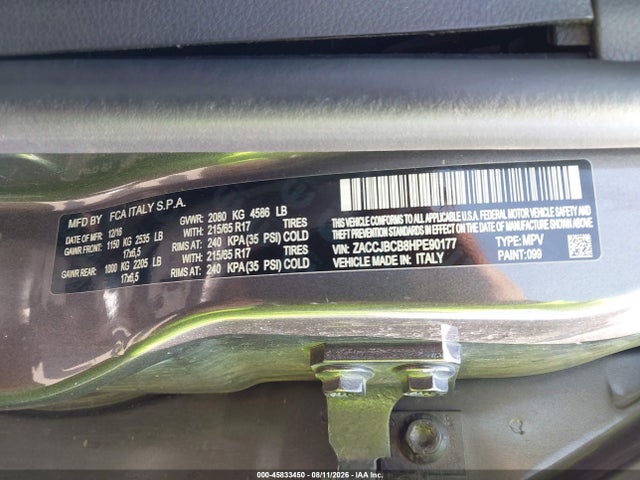 ZACCJBCB8HPE90177 Jeep Renegade Trailhawk
