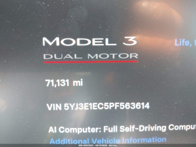 Tesla Model 3 Performance Dual Motor All-wheel Drive 2023 5YJ3E1EC5PF563614 Image 15