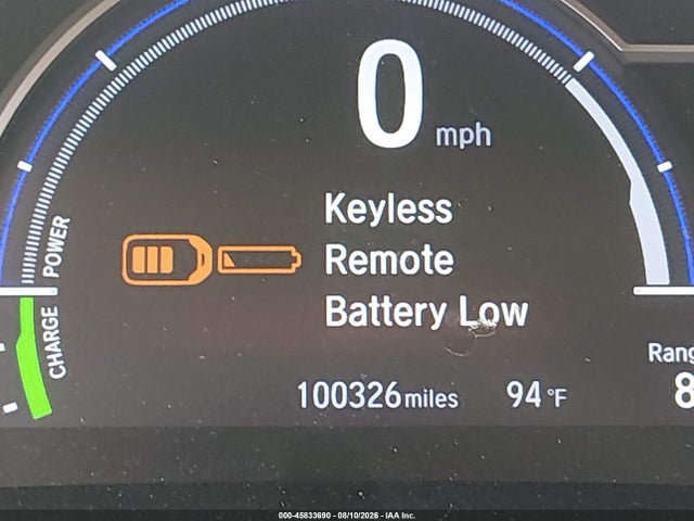 JHMZC5F1XKC001510 Honda CLARITY PLUG-IN HYBRID