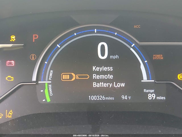 JHMZC5F1XKC001510 Honda CLARITY PLUG-IN HYBRID