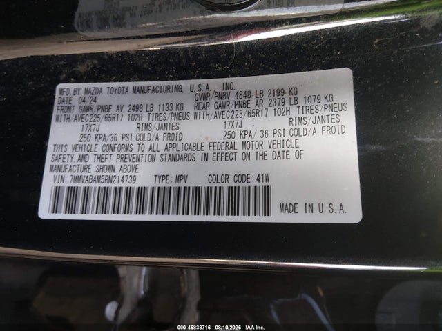Продаж на аукціоні авто 2024 Mazda Cx-50 2.5 S Select, vin: 7MMVABAM5RN214739, номер лоту: 45833716