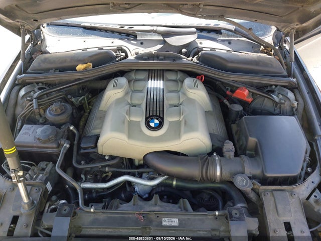 45833801 :رقم المزاد ، WBAEK73495B328081 vin ، 2005 Bmw 645ci مزاد بيع