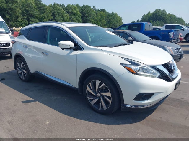2015 Nissan Murano Platinum მანქანა იყიდება აუქციონზე, vin: 5N1AZ2MH9FN234098, აუქციონის ნომერი: 45833847