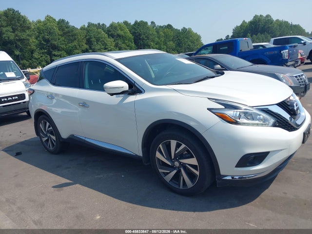 2015 Nissan Murano Platinum მანქანა იყიდება აუქციონზე, vin: 5N1AZ2MH9FN234098, აუქციონის ნომერი: 45833847