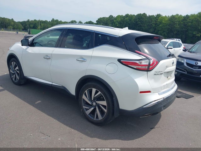 2015 Nissan Murano Platinum მანქანა იყიდება აუქციონზე, vin: 5N1AZ2MH9FN234098, აუქციონის ნომერი: 45833847
