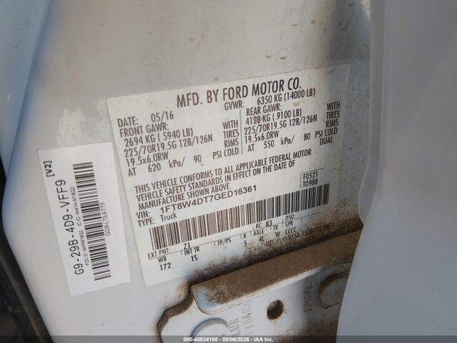 Ford F-450 Xl 2016 1FT8W4DT7GED16361 Image 9
