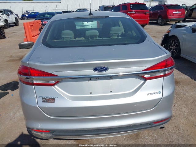 45834248 :رقم المزاد ، 3FA6P0UU1JR122957 vin ، 2018 Ford Fusion Hybrid S مزاد بيع