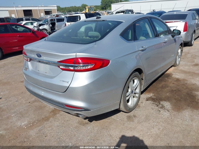 45834248 :رقم المزاد ، 3FA6P0UU1JR122957 vin ، 2018 Ford Fusion Hybrid S مزاد بيع