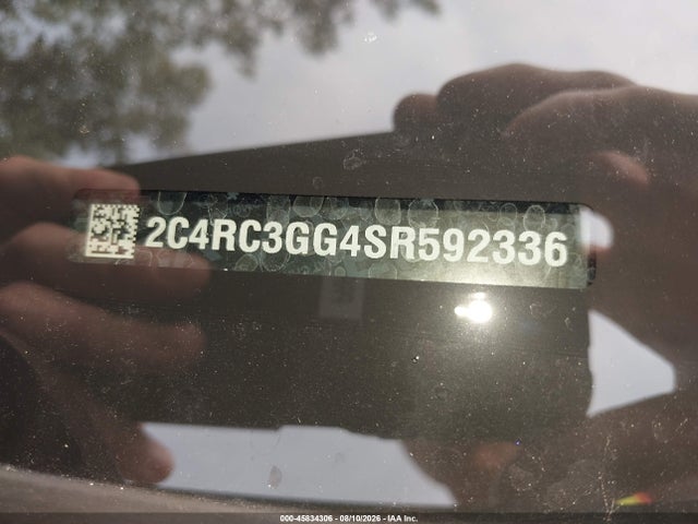Aukcja sprzedaży 2025 Chrysler Pacifica Limited Awd, vin: 2C4RC3GG4SR592336, numer aukcji: 45834306