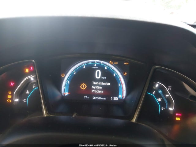 45834348 :رقم المزاد ، 19XFC1F36LE011198 vin ، 2020 Honda Civic Ex مزاد بيع