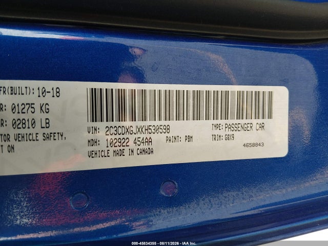 Dodge Charger Scat Pack Rwd 2019 2C3CDXGJXKH530598 Image 9