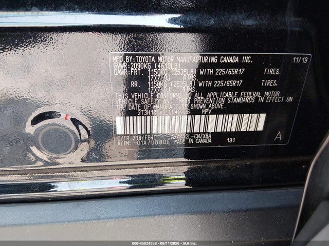2020 Toyota Rav4 Le მანქანა იყიდება აუქციონზე, vin: 2T3H1RFV3LC042736, აუქციონის ნომერი: 45834388