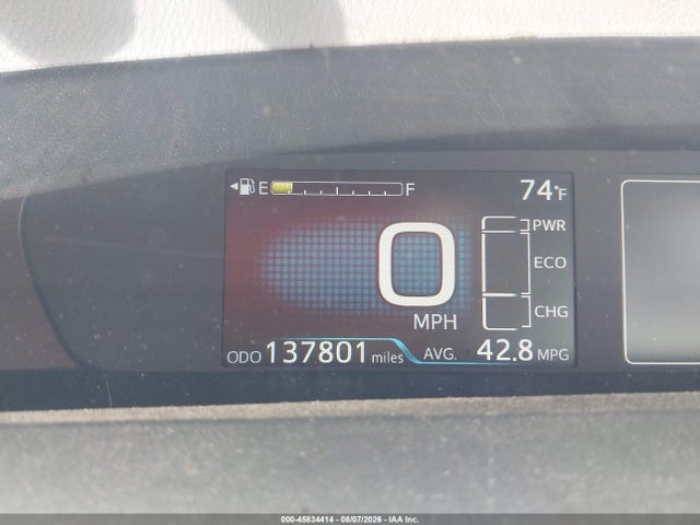45834414 :رقم المزاد ، JTDKARFU6J3054715 vin ، 2018 Toyota Prius Three مزاد بيع