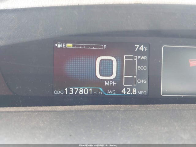 45834414 :رقم المزاد ، JTDKARFU6J3054715 vin ، 2018 Toyota Prius Three مزاد بيع