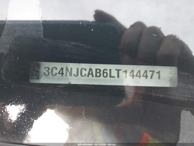 45834545 :رقم المزاد ، 3C4NJCAB6LT144471 vin ، 2020 Jeep Compass Sport Fwd مزاد بيع