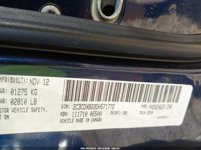 Продаж на аукціоні авто 2013 Dodge Charger Se, vin: 2C3CDXBG9DH571772, номер лоту: 45834619