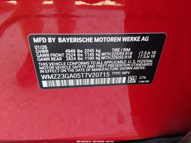 Продажа на аукционе авто 2026 Mini Countryman Cooper S/s Oxford Edition, vin: WMZ23GA05T7V20715, номер лота: 45834814