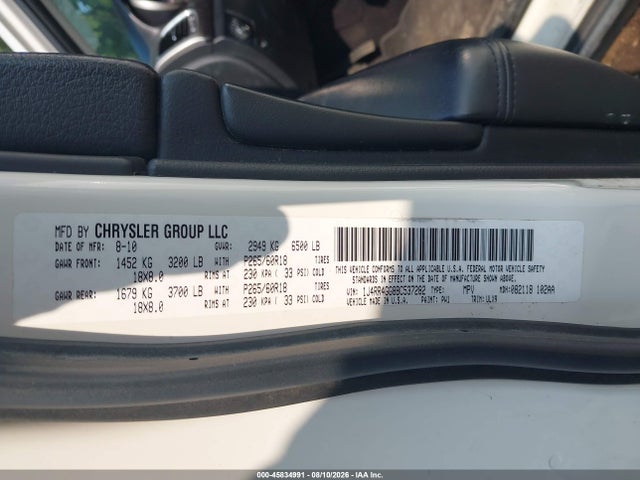 45834991 :رقم المزاد ، 1J4RR4GG8BC537282 vin ، 2011 Jeep Grand Cherokee Laredo مزاد بيع