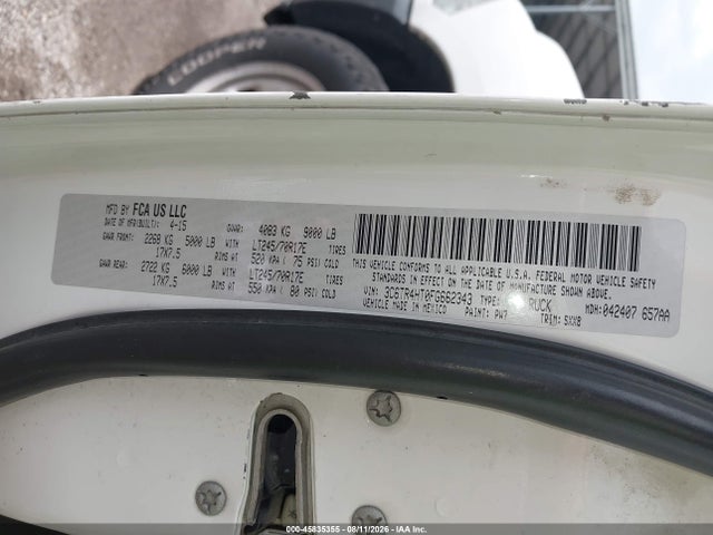 RAM 2500 Tradesman 2015 3C6TR4HT0FG662343 Image 9