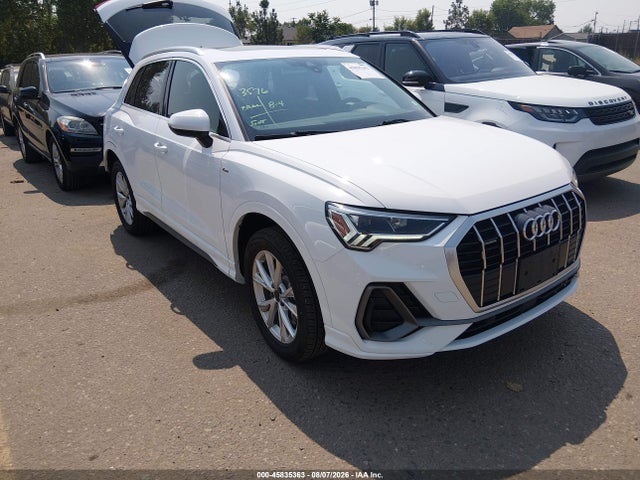 Auction sale of the 2025 Audi Q3 Premium 45 Tfsi S Line Quattro Tiptronic, vin: WA1DECF33S1016223, lot number: 45835363