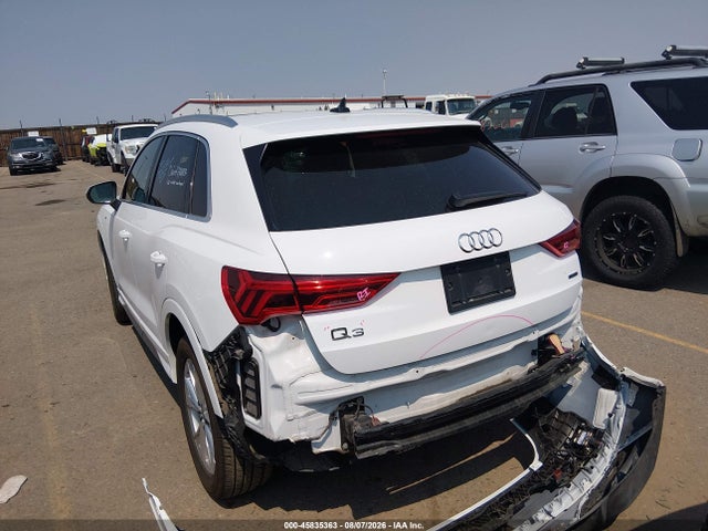 Продаж на аукціоні авто 2025 Audi Q3 Premium 45 Tfsi S Line Quattro Tiptronic, vin: WA1DECF33S1016223, номер лоту: 45835363