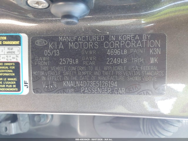 KIA Cadenza Premium 2014 KNALN4D73E5126194 Image 9