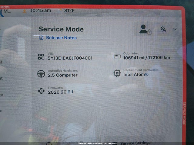 Tesla Model 3 Long Range/mid Range 2018 5YJ3E1EA8JF004001 Image 7